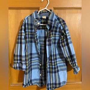 Gymboree Blue and Green Plaid  Shirt